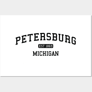 Petersburg, Michigan - City Shirt Posters and Art